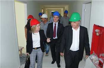 Comitiva da UFOP visitou as obras de conclusão do Hospital Municipal de Ipatinga. Fotos Secom/PMI